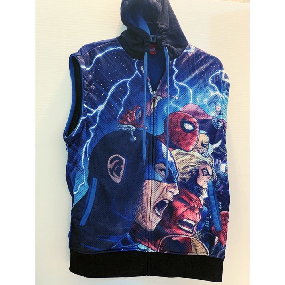 MARVEL ****JUST REDUCED****MARVEL Spider-Man Capt. America Hoody & VEST SMALL
